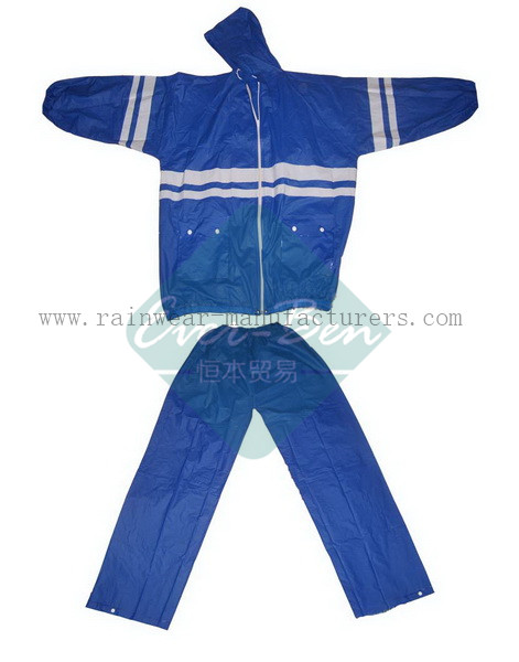PVC motorcycle suit-blue color mens rain pants